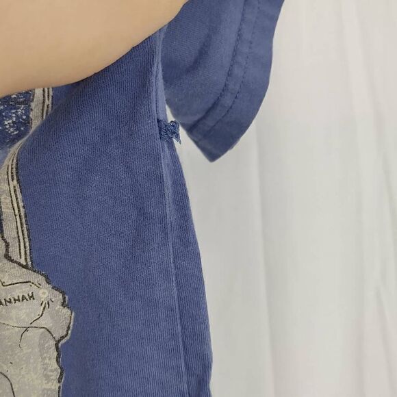 Southern Marsh River Routes Blue Graphic Tee Georgia Alabama Size Youth Small Fi - Picture 6 of 7